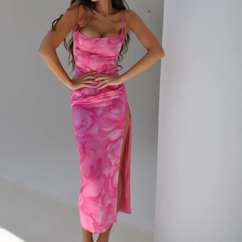 Mirror Palais S&M Dress in Pink Tulip